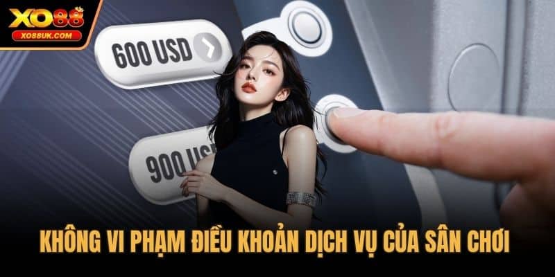 Không vi phạm điều khoản dịch vụ của sân chơi